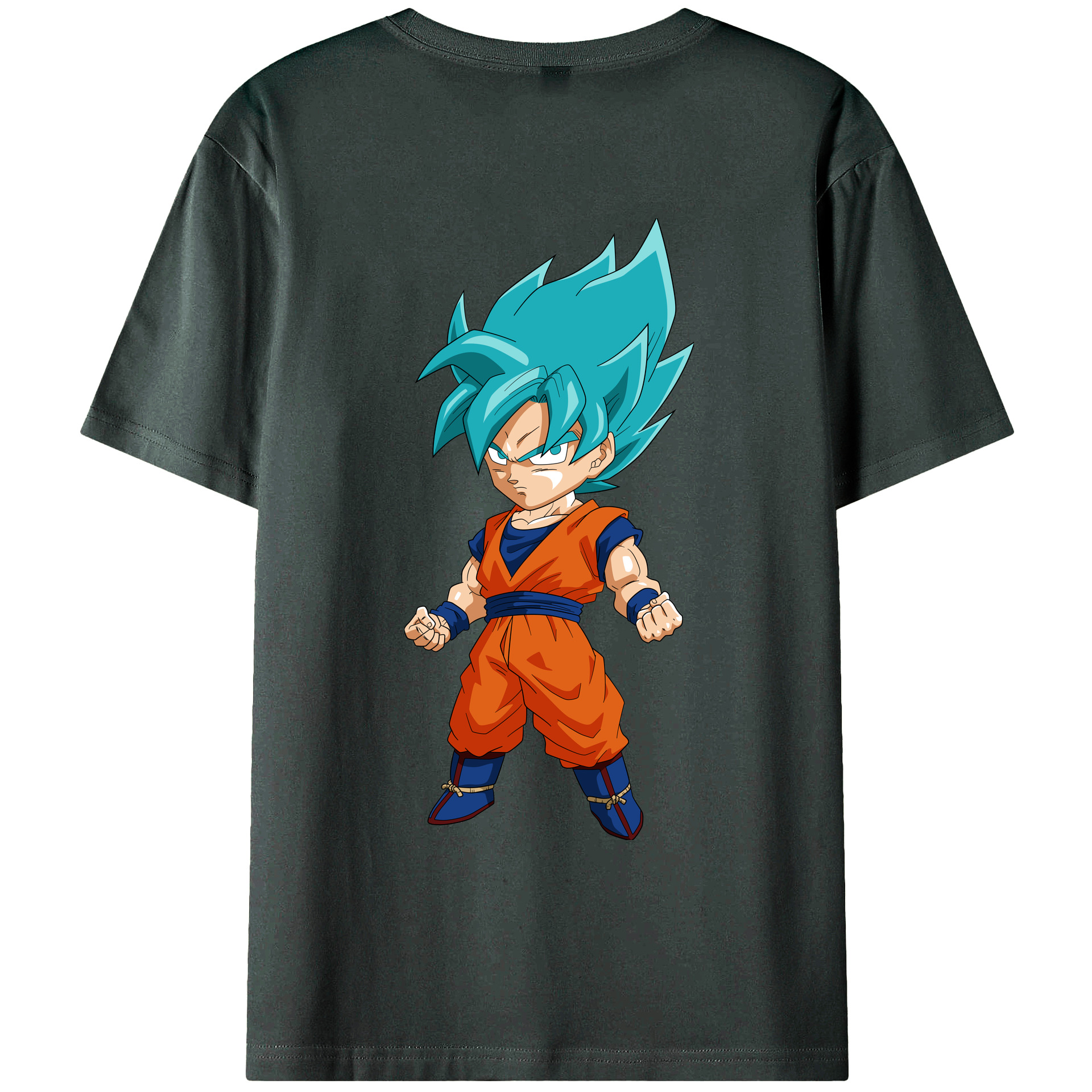 （画像用） ドラゴンボール 孫 悟飯（そんごはん）DRAGON BALL Son Gohan 綿100％ メンズ半袖Tシャツ（バックプリント） 通気性